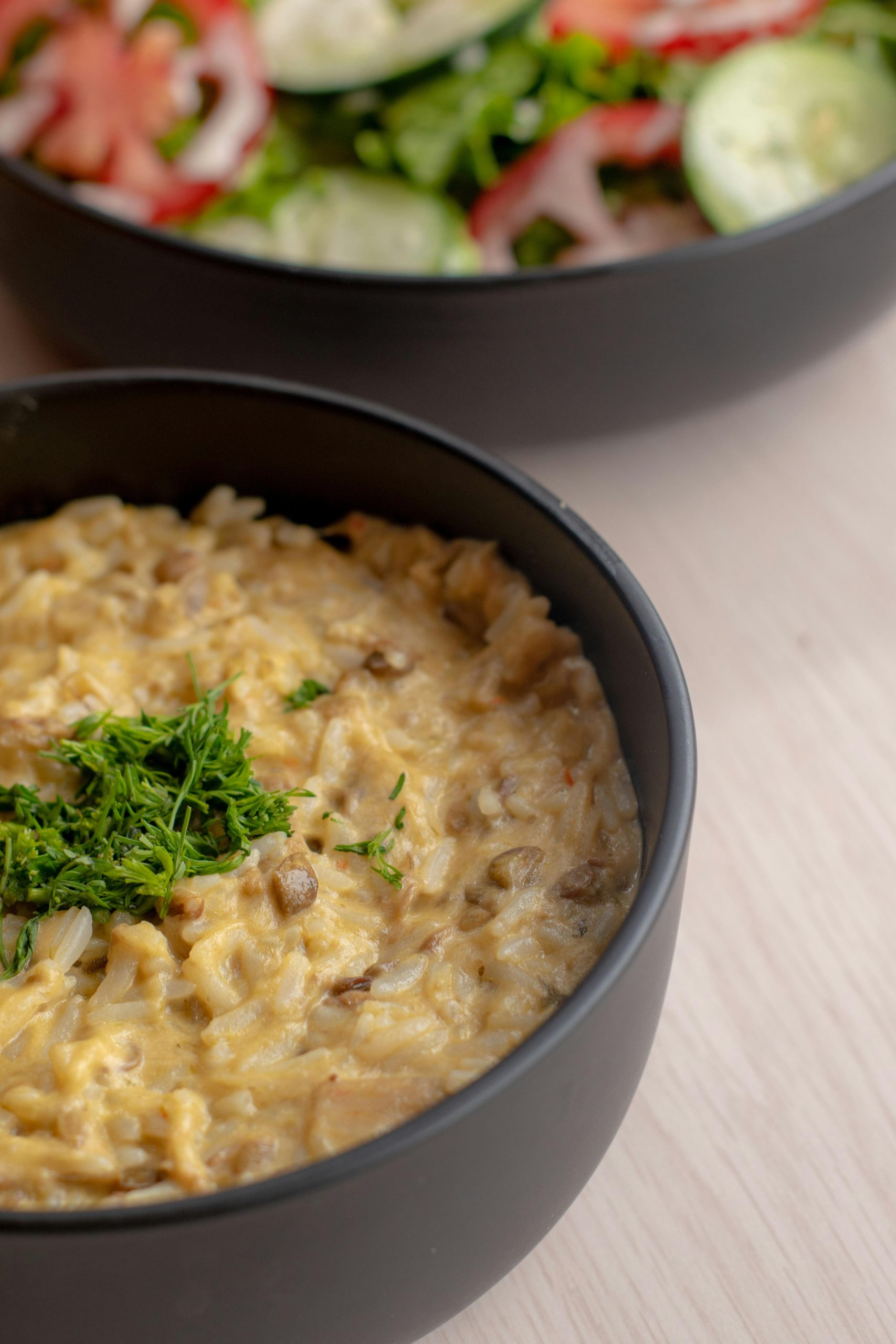 Creamy Lentil & Mushroom Risotto