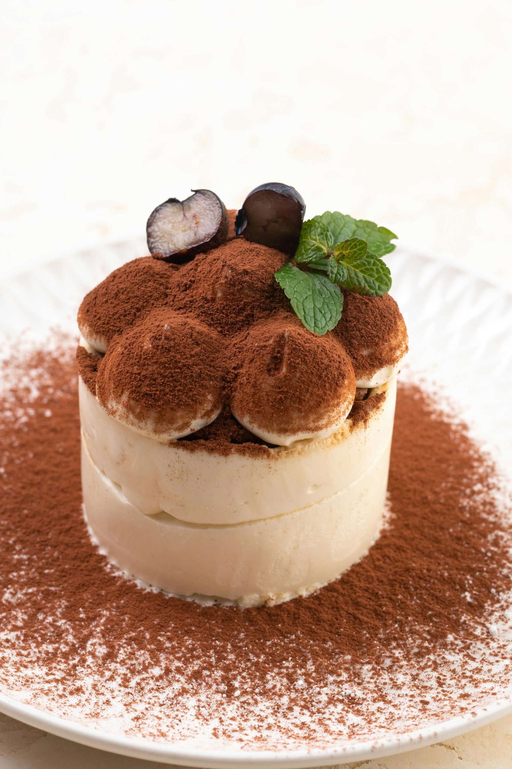 Tiramisu with Fresh Grape & Mint