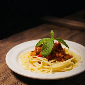 Spaghetti with Vegetable Ragù - Single Portion