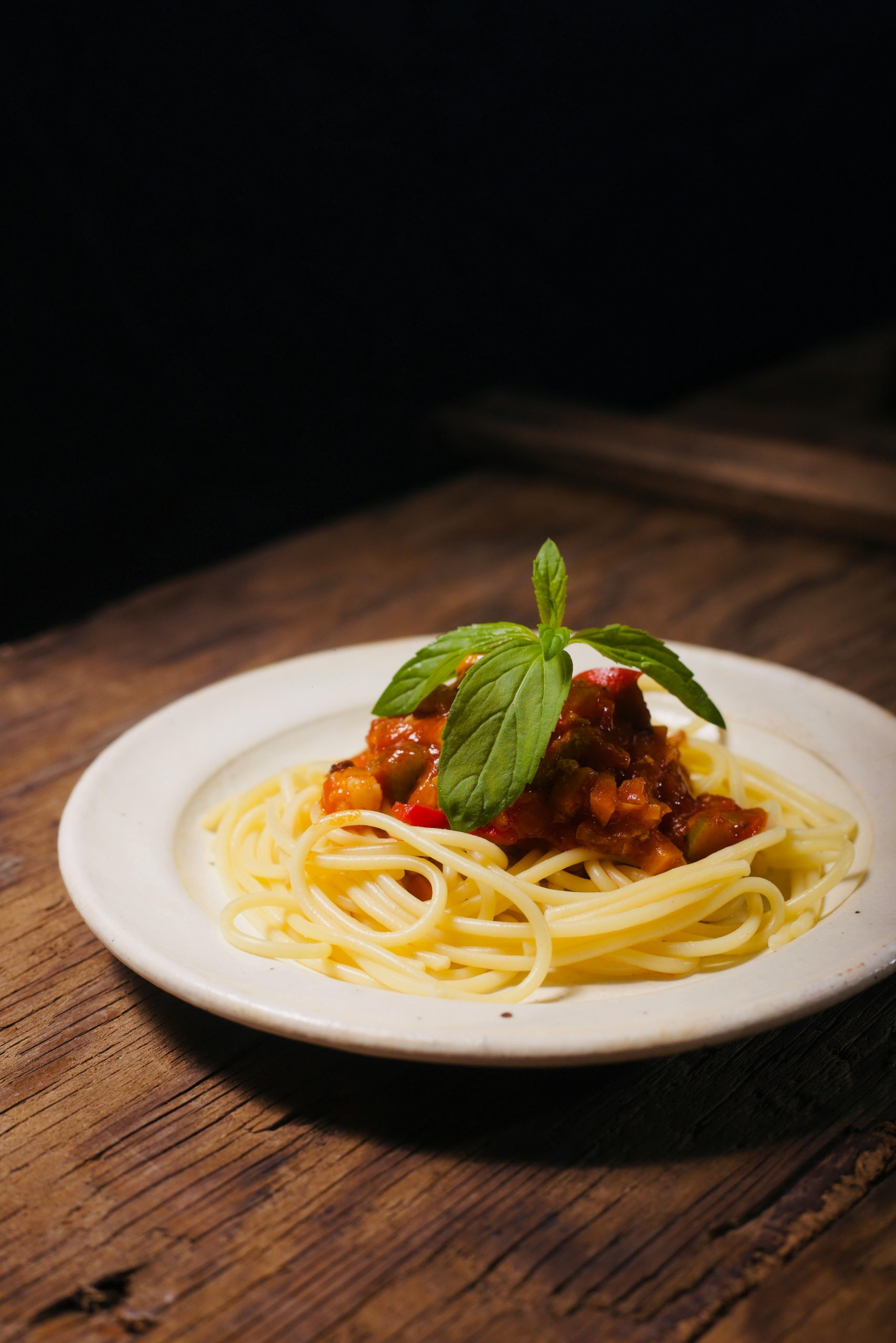 Spaghetti with Vegetable Ragù - Single Portion